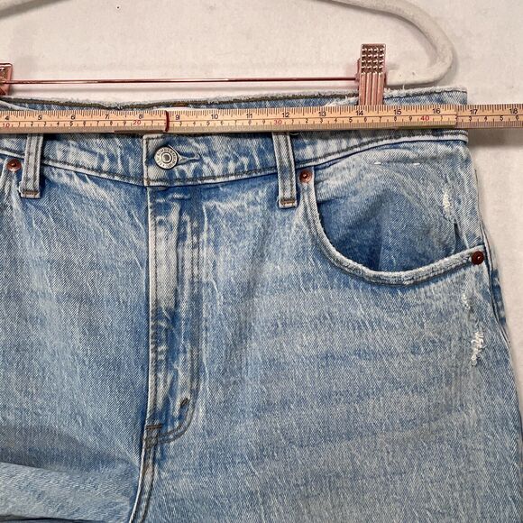 Abercrombie Fitch Jeans Women 32 Blue 90s Straight Ultra High Rise Curve Love - Picture 8 of 12